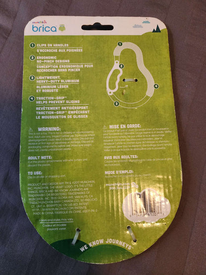 Munchkin CLIP & CARRY Grippy Stroller Hook