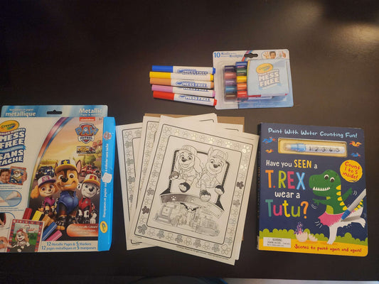 Crayola Mess Free coloring pages and water coloring book