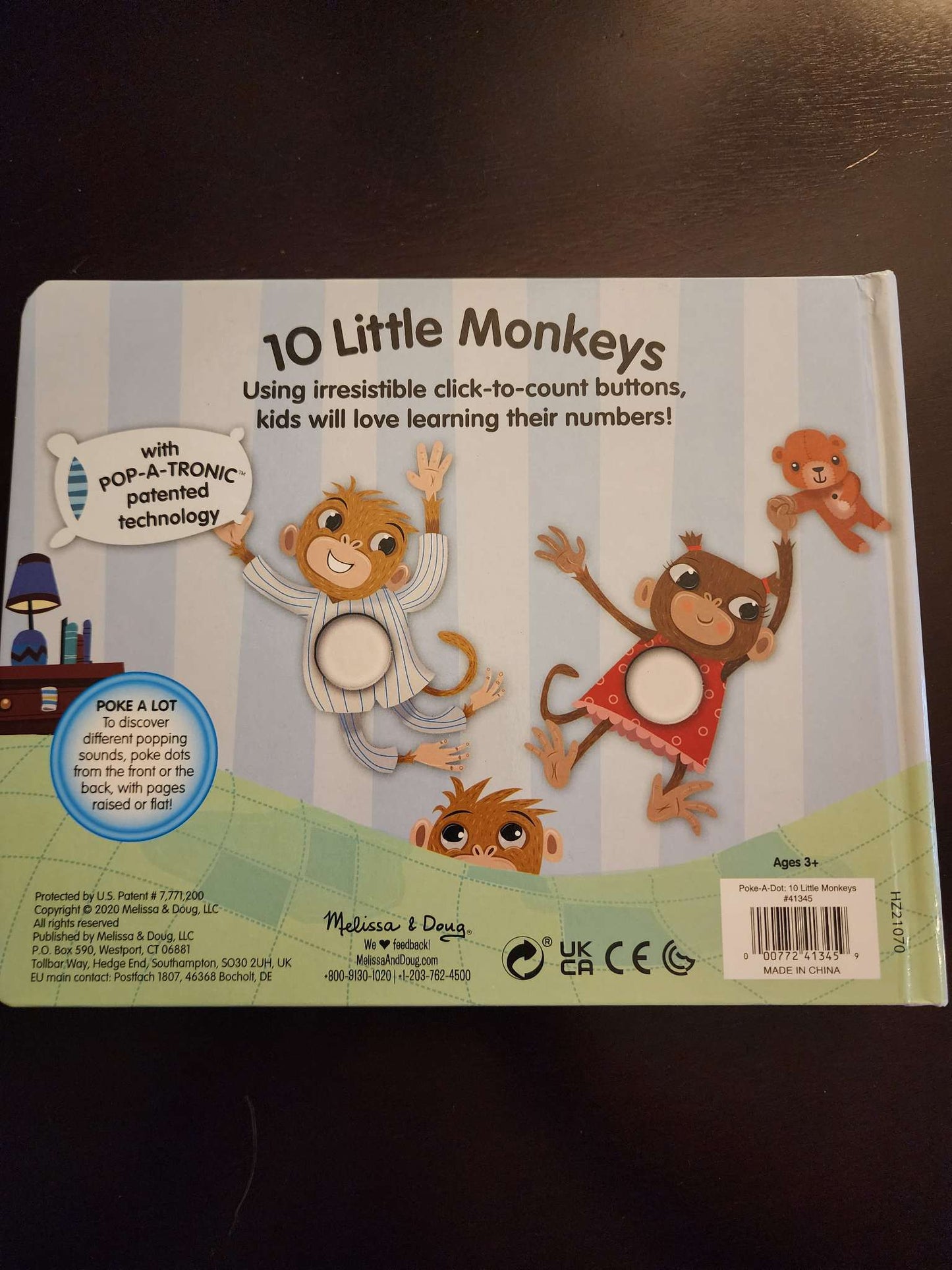Melissa & Doug Poke a dot Book - Monkeys MSRP $23.99