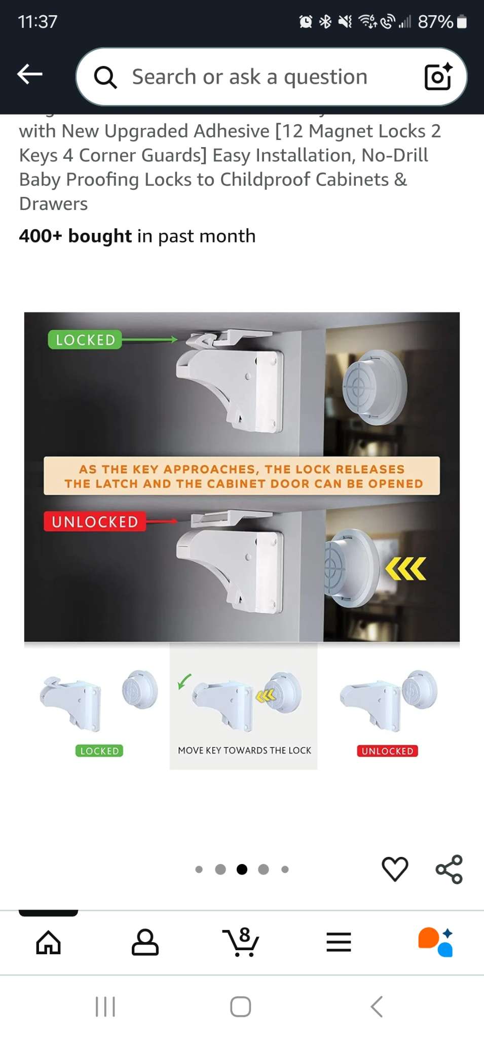DLux Magnetic locks for child proofing. THE STRONGEST POSSIBLE OPTION. MSRP $39.99
