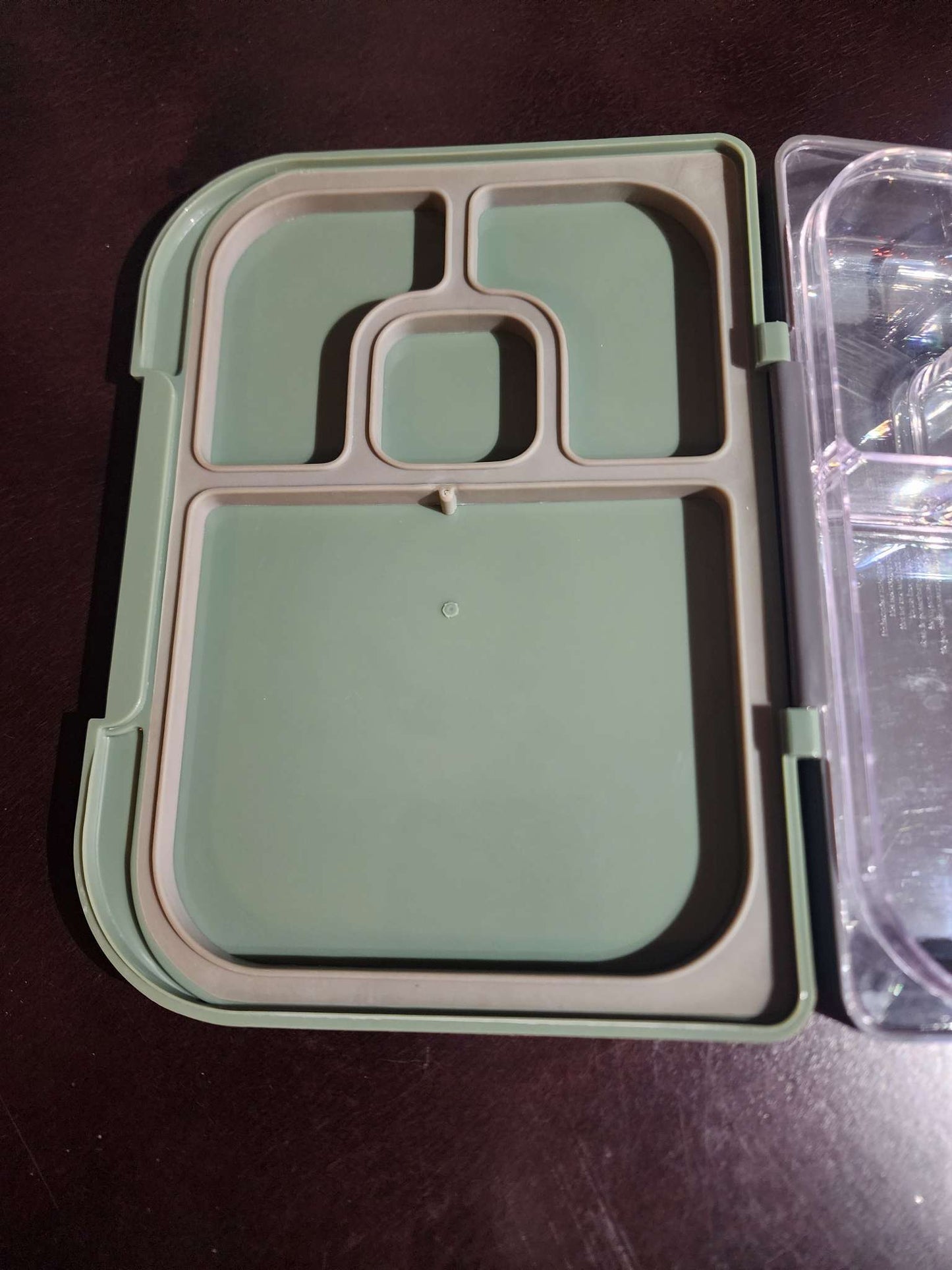 Lunch Bento Box - olive green color