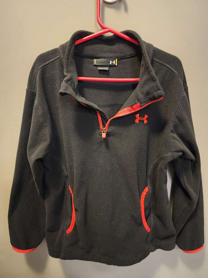 Size 5 Under Armour light fleece 3/4 zip up , Kids 5/5T