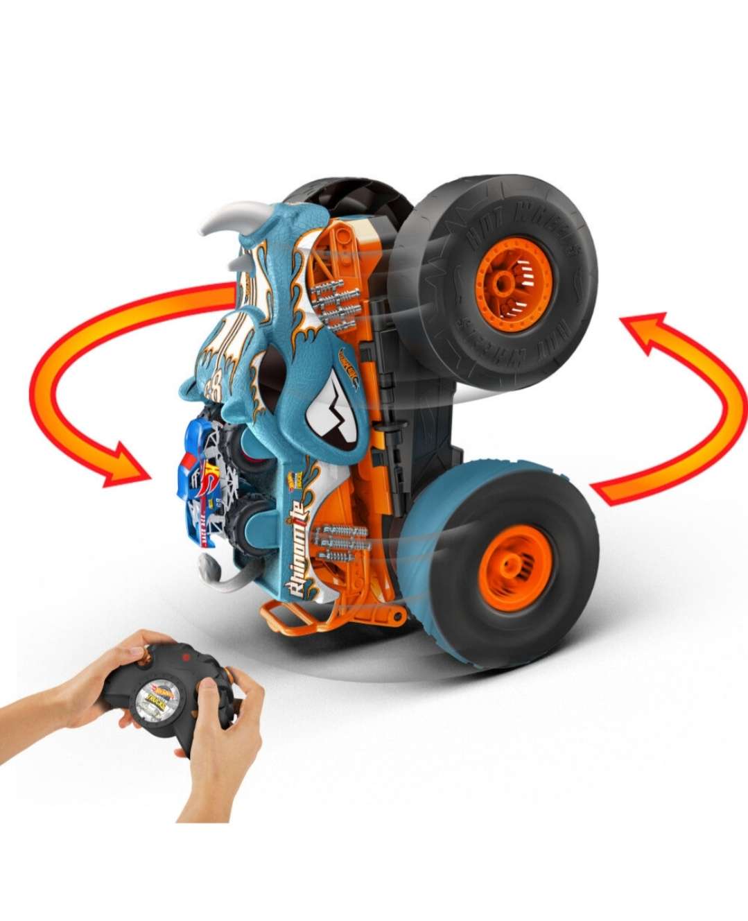 Hot Wheels Monster Trucks HW Transforming Rhinomite RC Toy MSRP $119