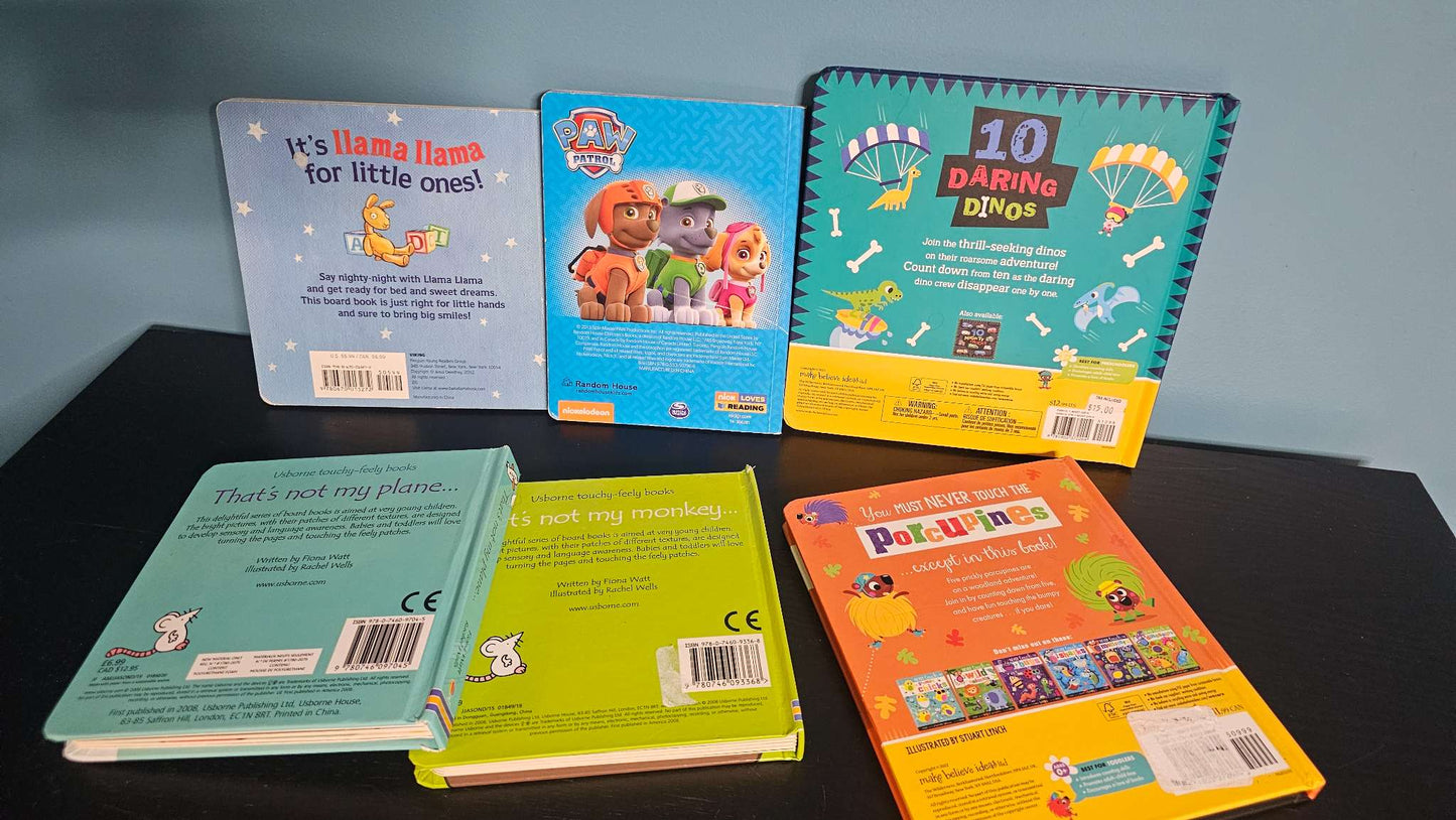 Toddler Tactile Book Bundle - 6 Books