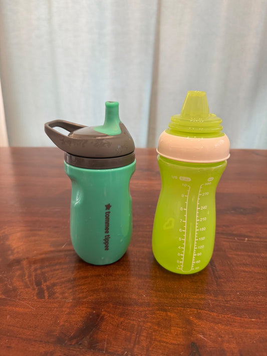 Tommy Tippee Insulated Sportee Bottle and Munchkin Sippy Cups