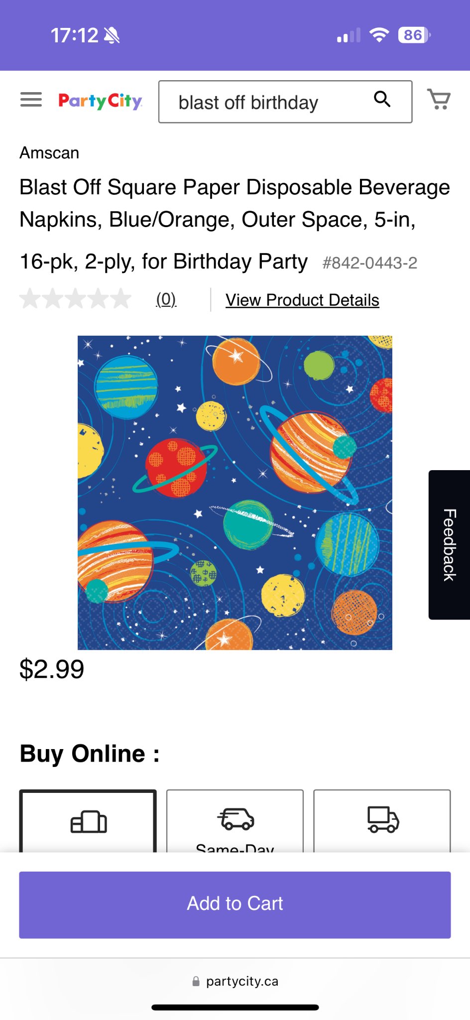 Space Themed Party Supplies