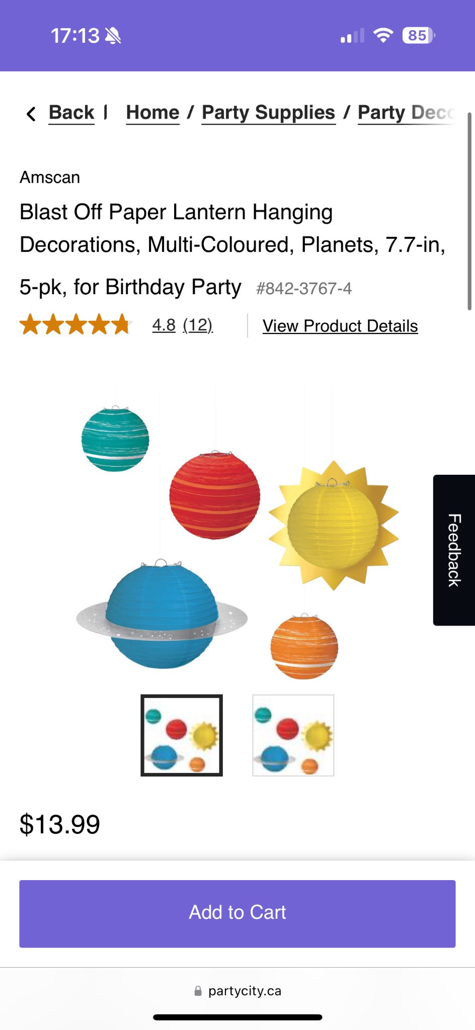 Space Themed Party Supplies