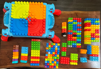 Mega Bloks Build N’ Learn Table + 194 Bloks MSRP over $100