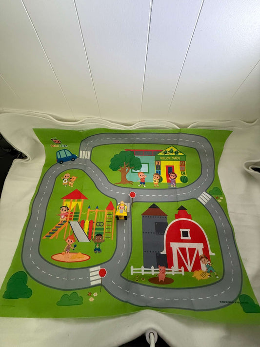 Coco Melon felt mat with toy car