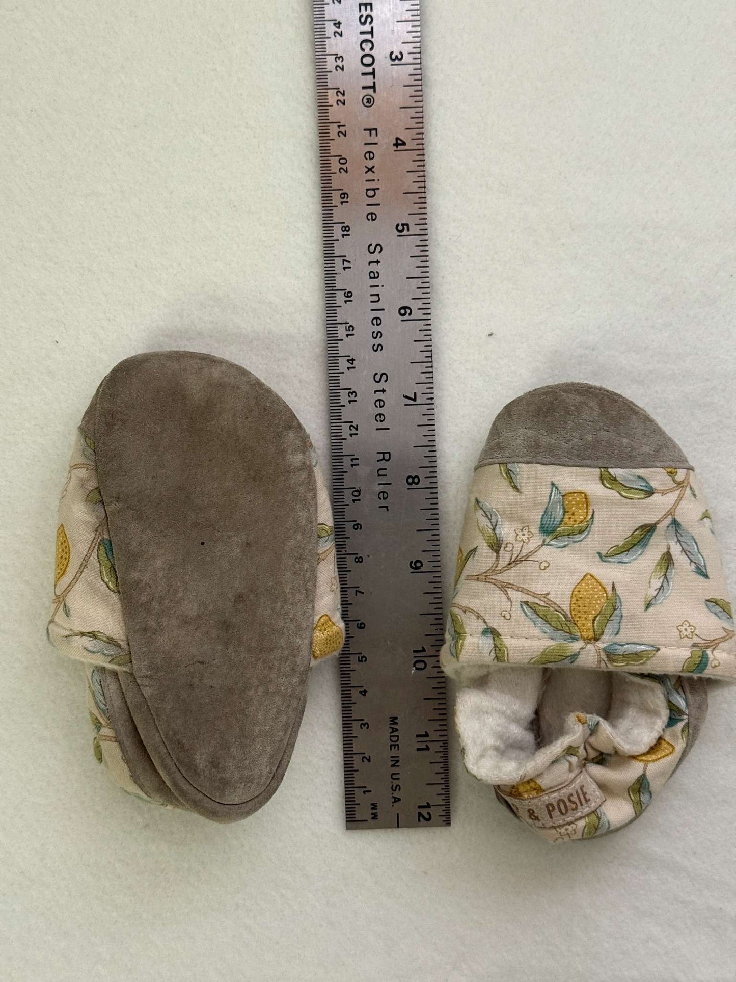 Parker & Posie lemon soft-soled shoes 12-18m, Shoes 5 (Walkers:12-24 mth)