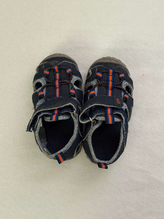 Blue and orange Keen-style sandals Size 5/12-18m, Shoes 5 (Walkers:12-24 mth)