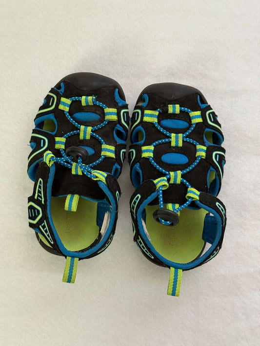 Blue green Keen-style sandals Size 7, Shoes 7 (Walkers:12-24 mth)