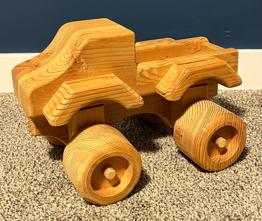Wooden Monster Truck, EUC