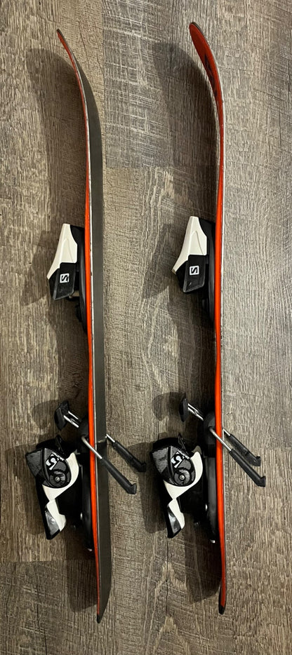 Salomon 70cm Downhill Skis & Bindings - VGUC