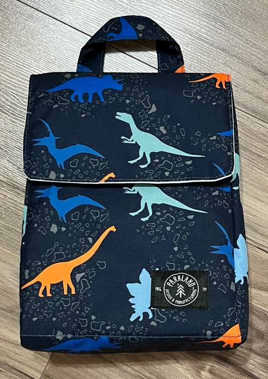 Parkland Dinosaur Print Insulated Lunch Bag, EUC