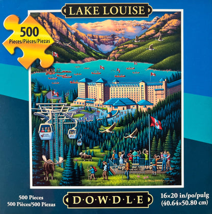 Dowdle 500 Piece Lake Louise Puzzle, VGUC