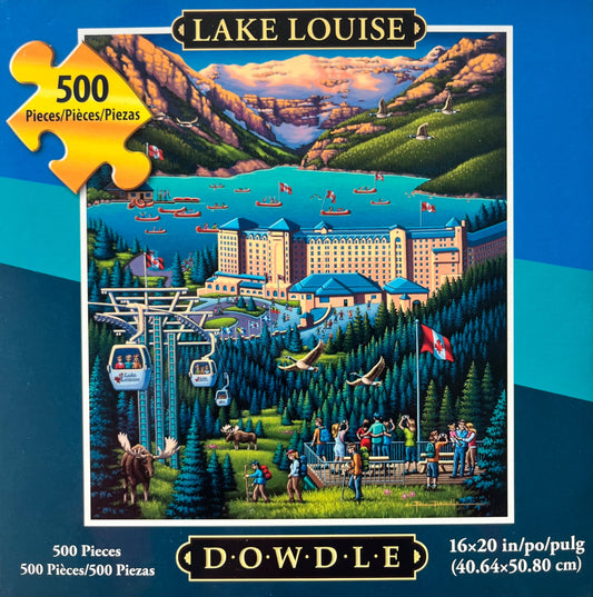 Dowdle 500 Piece Lake Louise Puzzle, VGUC