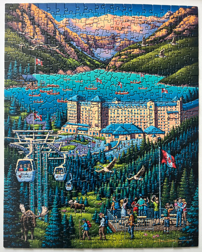 Dowdle 500 Piece Lake Louise Puzzle, VGUC
