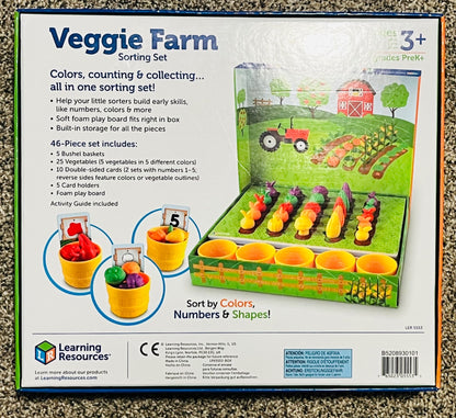Learning Resources Veggie Farm Sorting Set, Ages 3+ (MSRP $42)