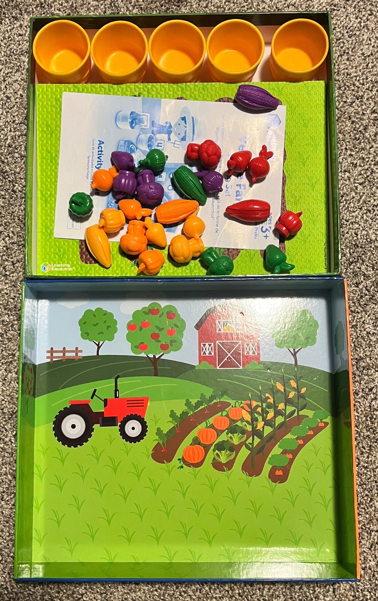 Learning Resources Veggie Farm Sorting Set, Ages 3+ (MSRP $42)
