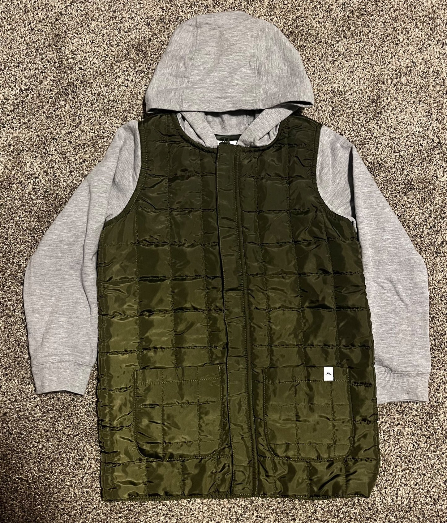 Tommy Bahama Kids Quilted Hooded Cotton Jacket, Kids 7