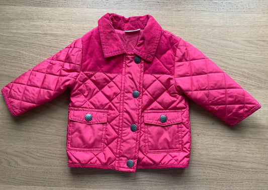 Pink Quilted Jacket, Size 3-6 mos, Kids 6 Month (3-6M)