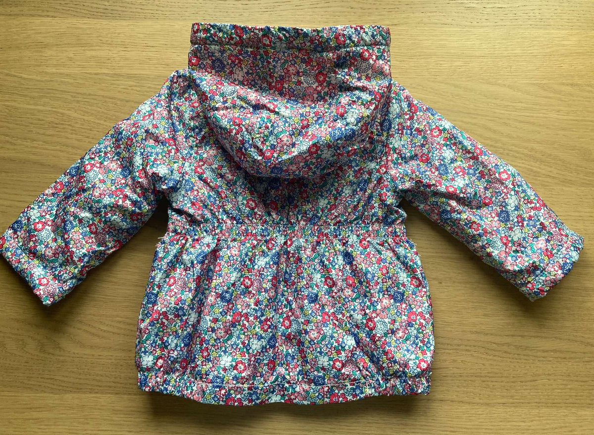 Floral Fleece Lined Jacket, Size 12 mos, Kids 12 Month (9-12M)