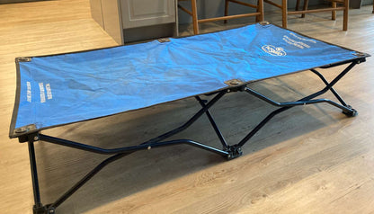 Portable Toddler Cot/Bed in Royal Blue, Size 48x24x9 Inch