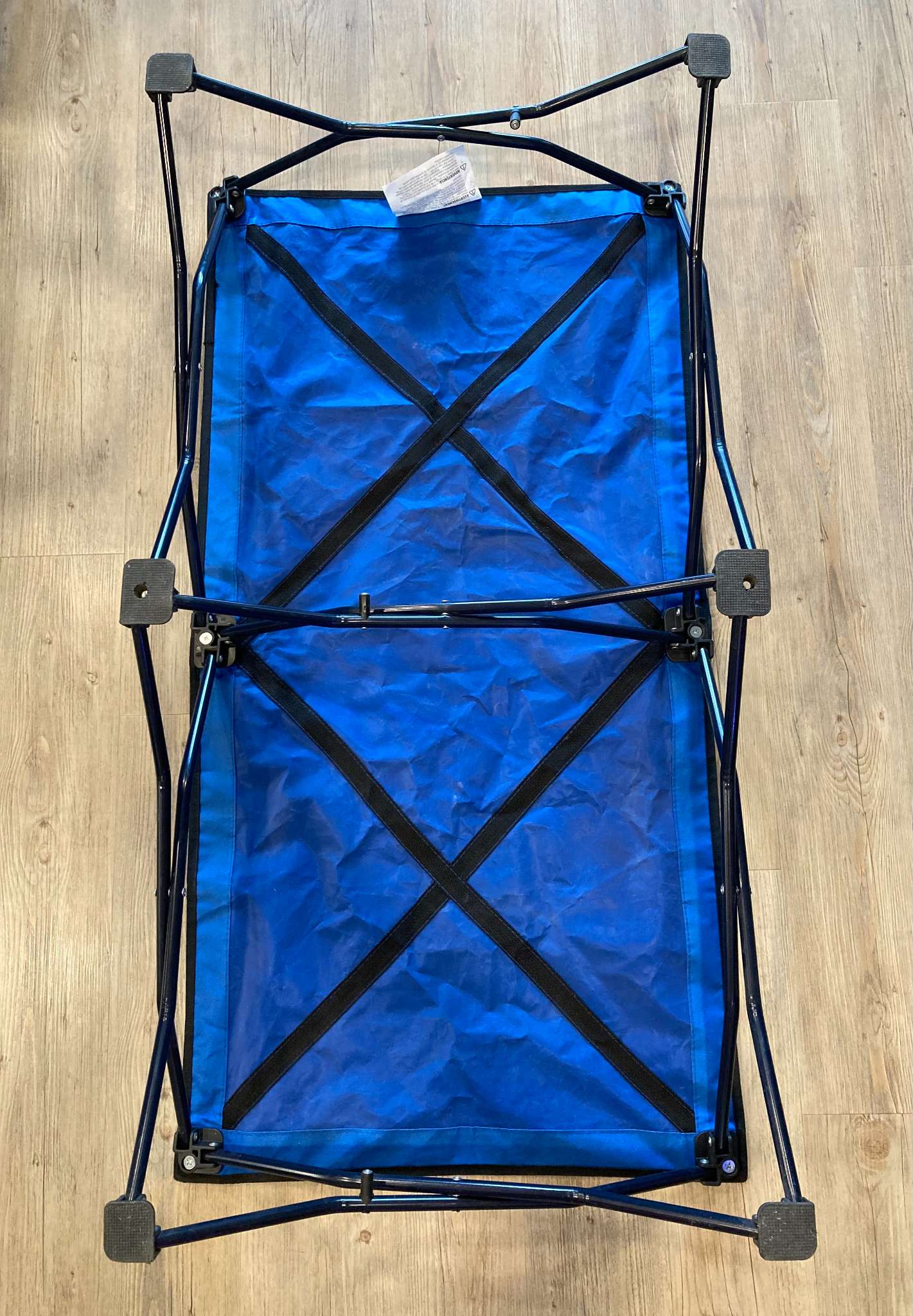 Portable Toddler Cot/Bed in Royal Blue, Size 48x24x9 Inch