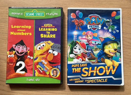 Bundle 2 DVD Sesame Street & Pups Save the Show