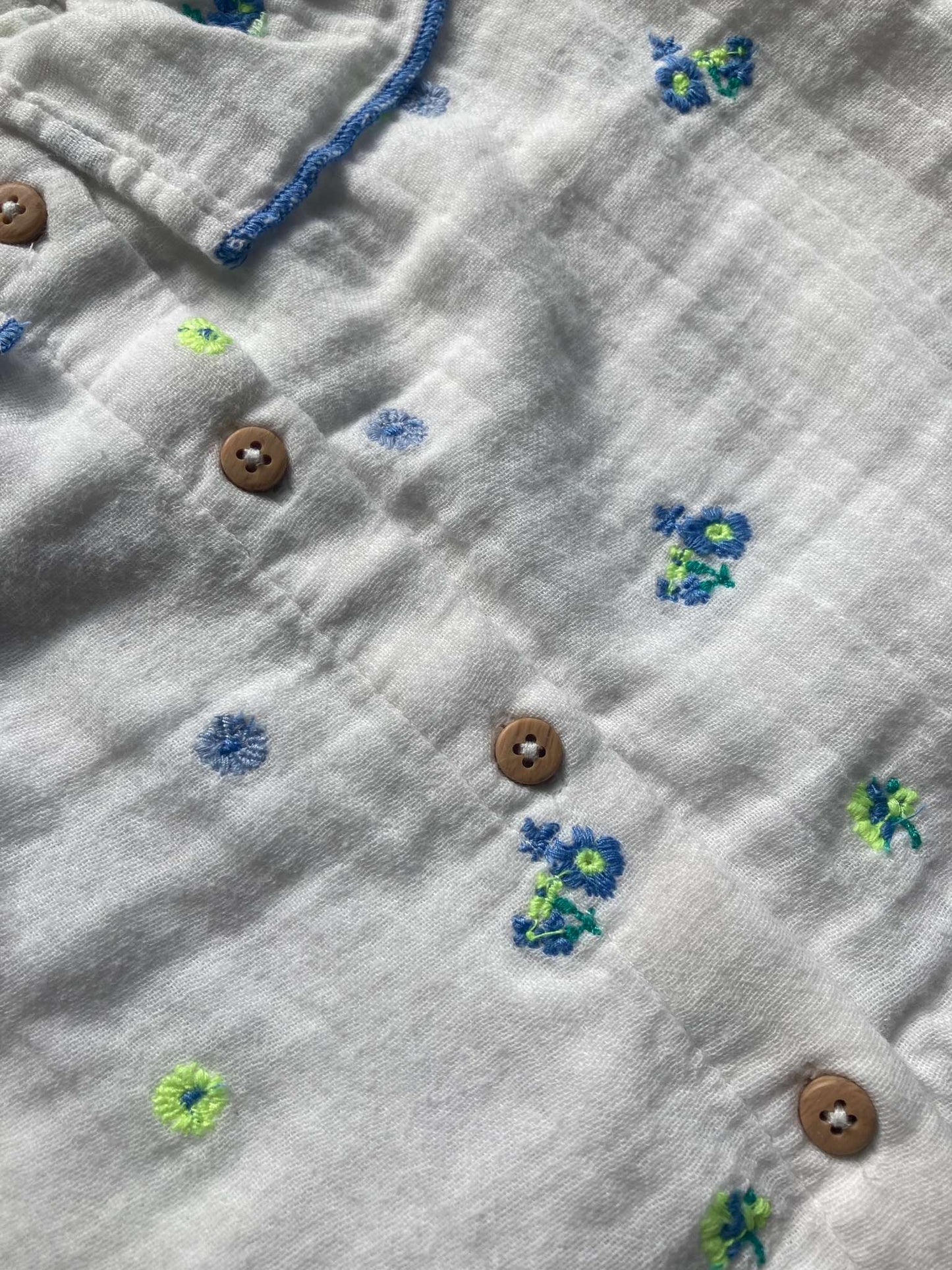 White Cotton Blouse, Size 2-3, Kids 2T