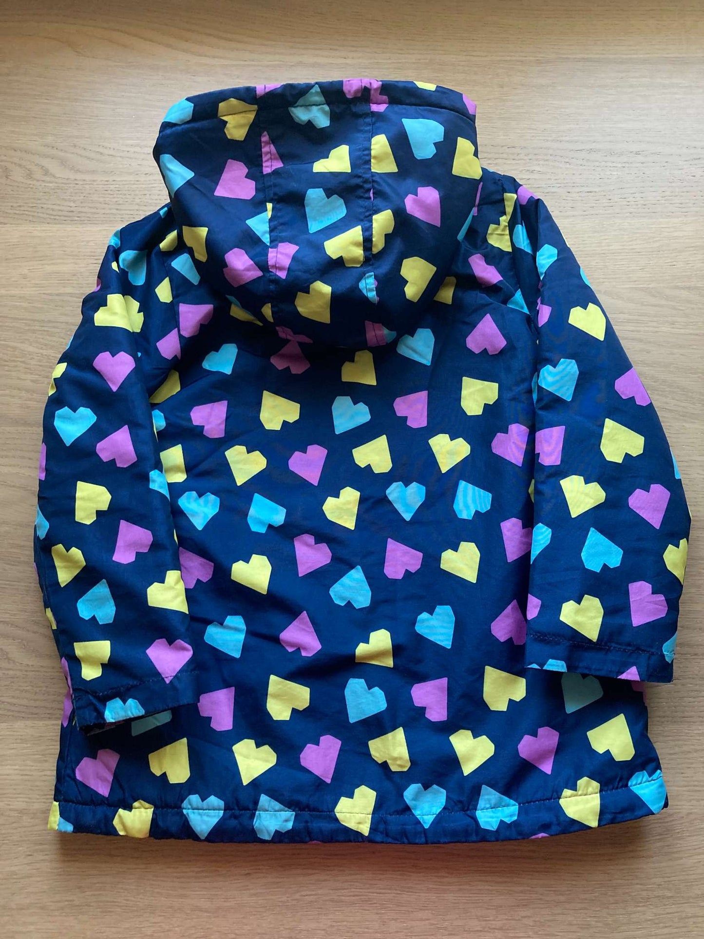 Navy Blue Jacket with Hearts, Size 6, Kids 6/6X (extra small)