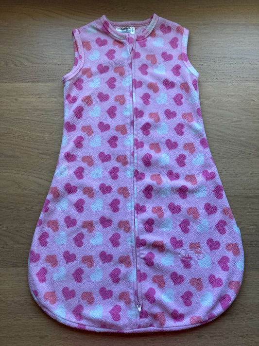 Pink Fleece Sleepsack, Size 6-18 mos, 12-18 Months (Large)