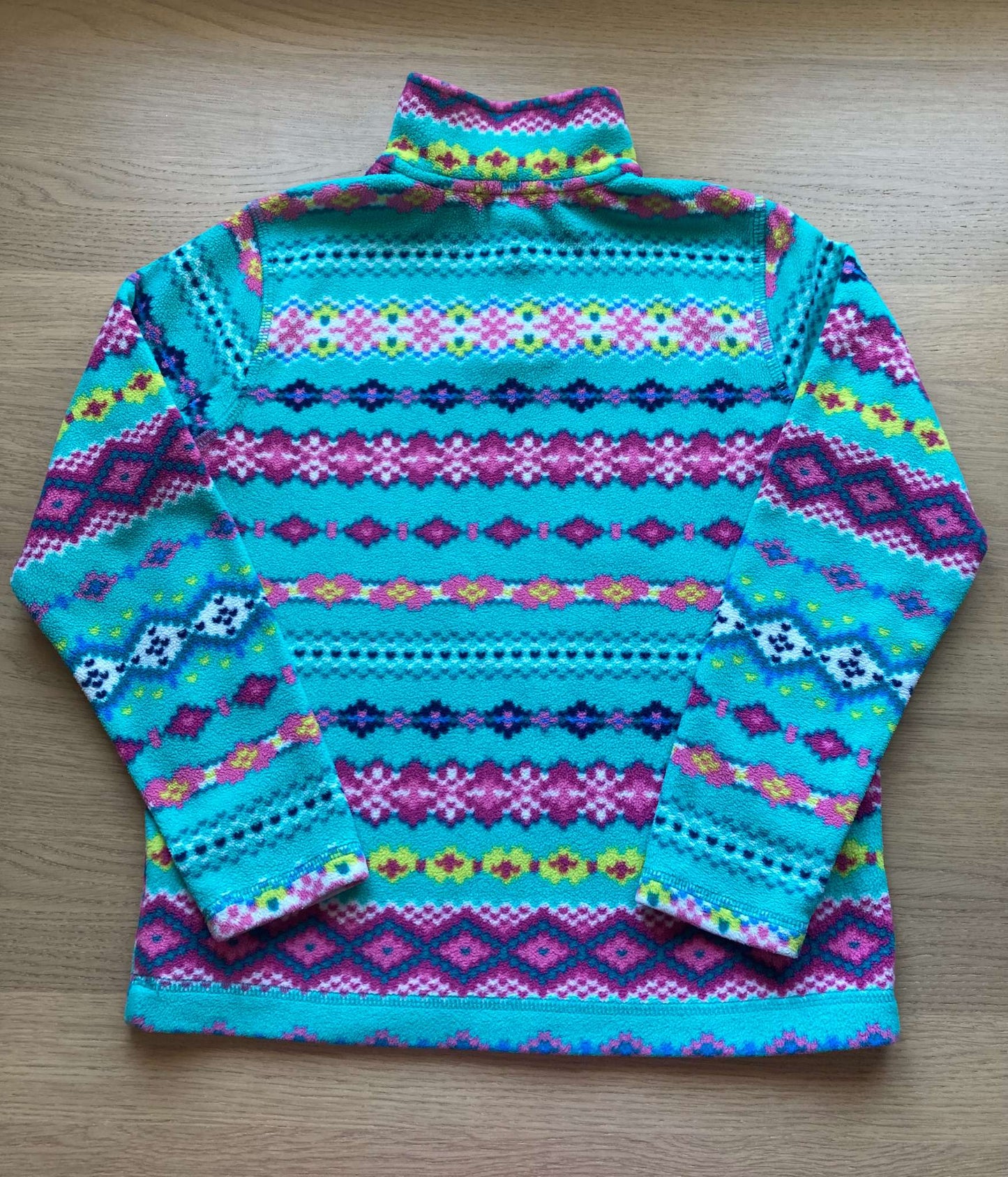 Emerald Fleece Sweater, Size 6-7, Kids 7 & 8 (small)