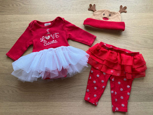 Bundle Christmas Outfit, size 0-3 mos, Kids 3 Month (0-3M)