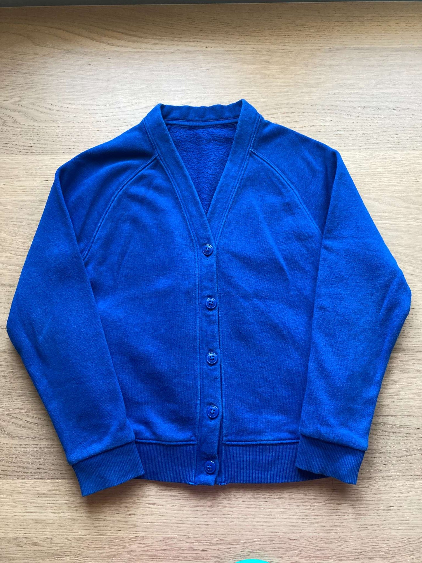 Royal Blue Cardigan, Size 6-7, Kids 6/6X (extra small)