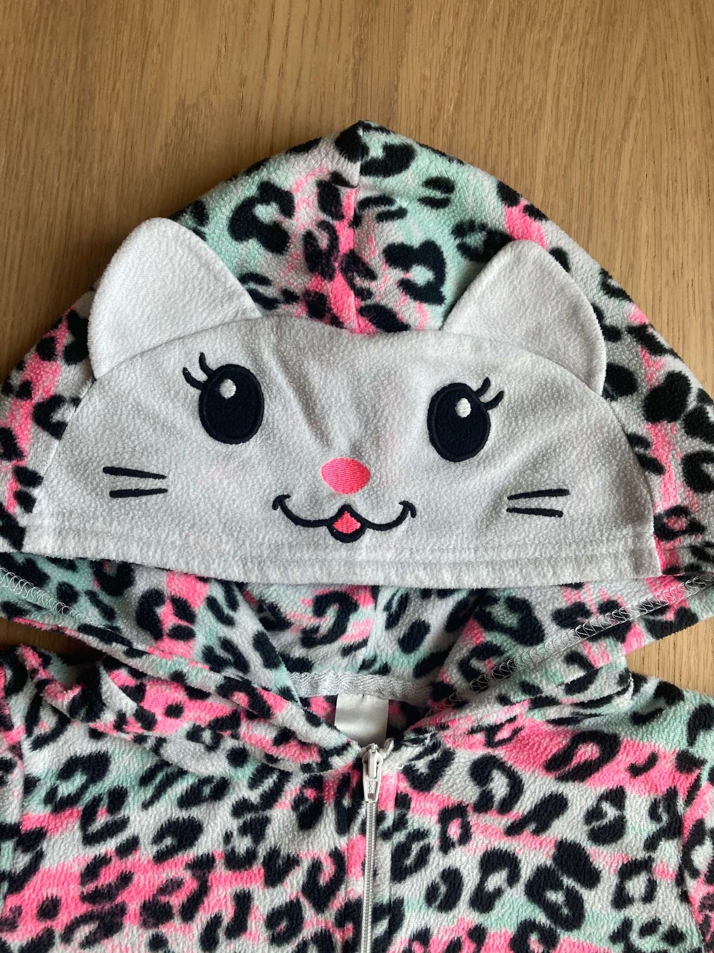 Bundle Two Fleece Onesie Pajamas, Size 6, Kids 6/6X (extra small)