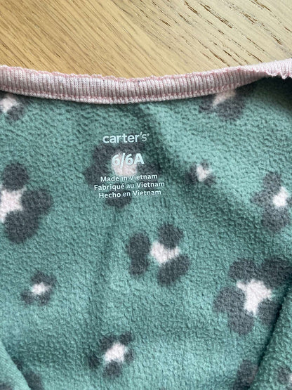 Bundle Two Fleece Onesie Pajamas, Size 6, Kids 6/6X