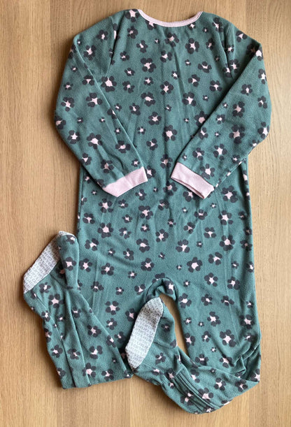 Bundle Two Fleece Onesie Pajamas, Size 6, Kids 6/6X (extra small)