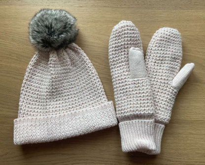 NEW Bundle Fall/Winter Hat & Mittens, Size 9-10, Kids 10
