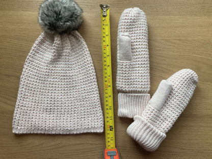 NEW Bundle Fall/Winter Hat & Mittens, Size 9-10, Kids 10