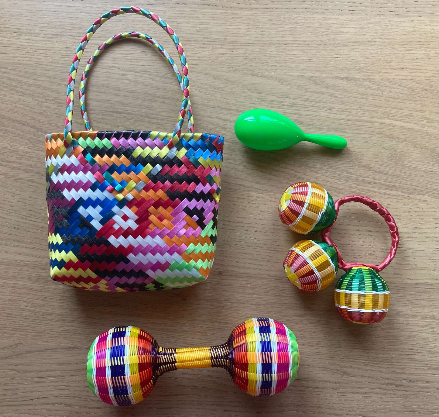 Bundle 3 Rattles & Purse