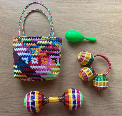 Bundle 3 Rattles & Purse
