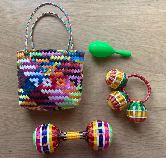 Bundle 3 Rattles & Purse