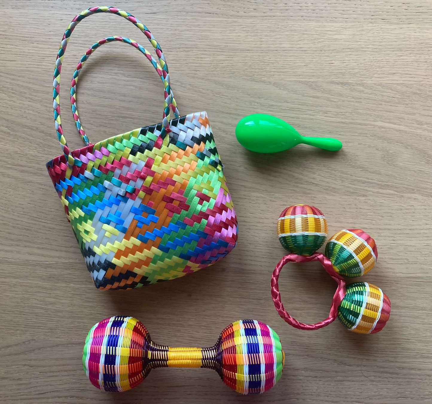 Bundle 3 Rattles & Purse
