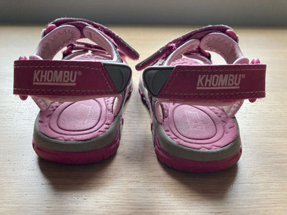 Pink Sandals by Khombu, Size 12, Shoes 12 (Toddler:2-4yr)