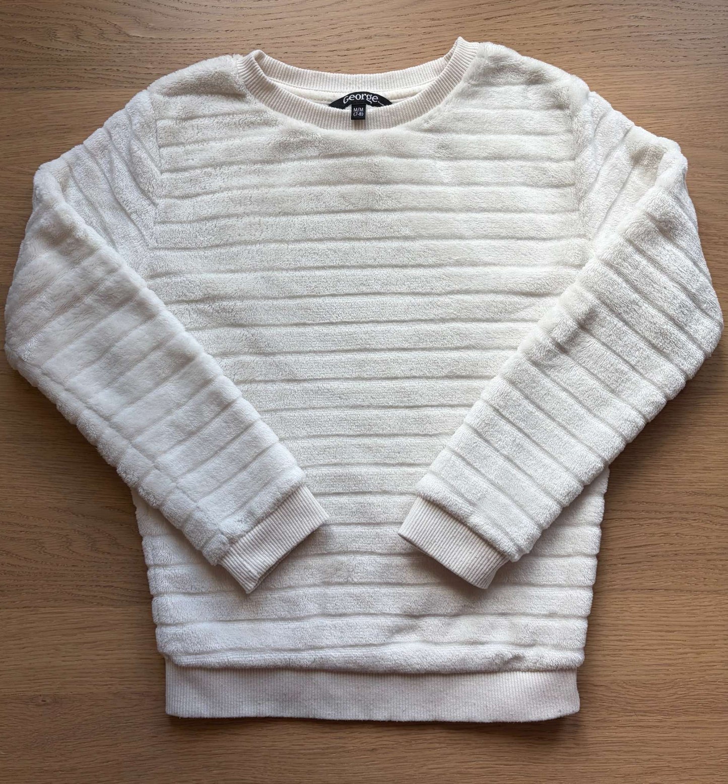 Soft White Sweater, Size 7-8, Kids 7