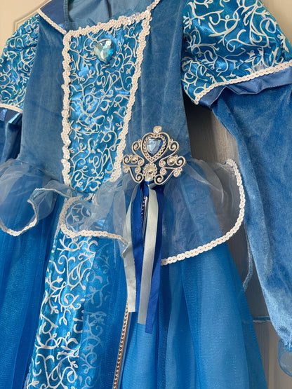 Elegant Blue Costume Dress, Size 5-7, Kids 6/6X