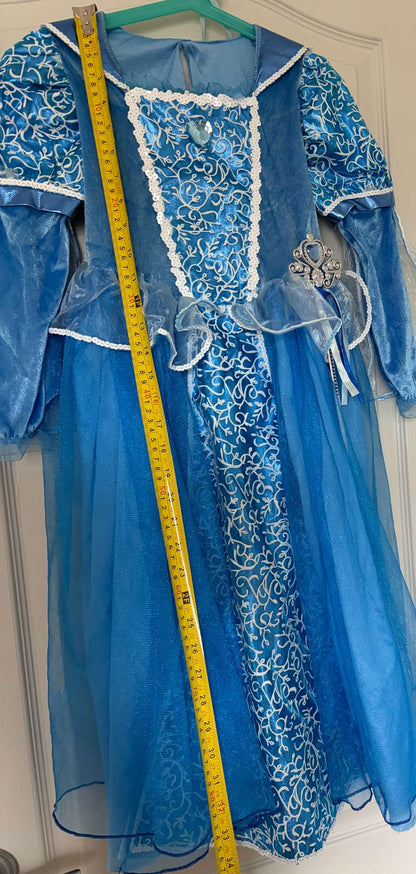 Elegant Blue Costume Dress, Size 5-7, Kids 6/6X