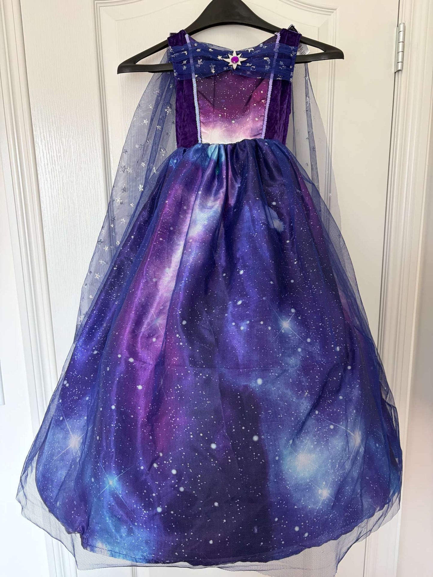 Full-Skirted Night Sky Costume Dress, Size 5-6, Kids 6/6X